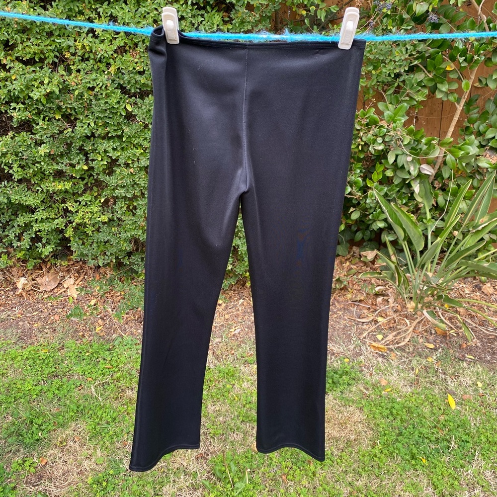 Vintage Black Scandal stretch flare shimmery dress pants size medium